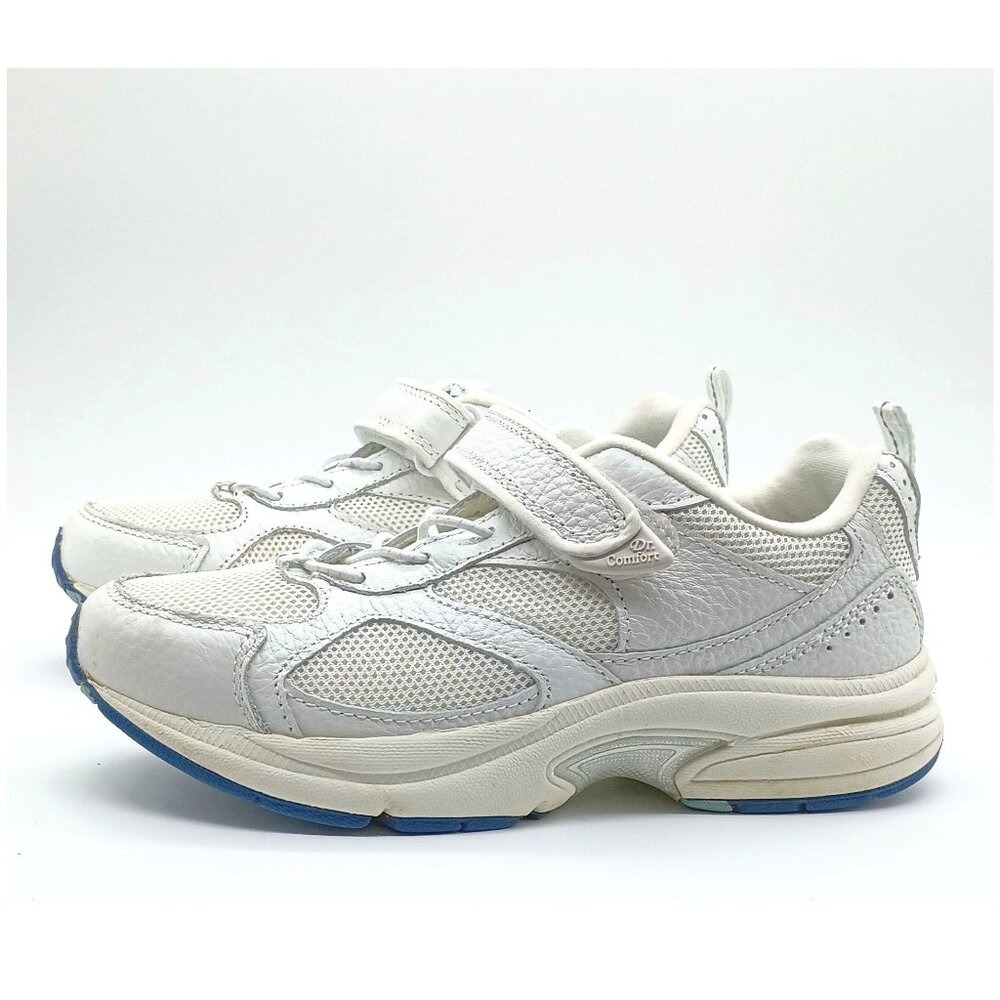 Dr. Comfort Women's Athletic Shoe/Trainer, 7 Wide, Leather & Mesh, Victory Style